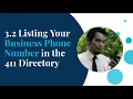 3 2 Listing Your Business Phone in the 411 Directory