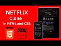 Build A Netflix Clone in HTML and CSS