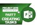 Project 2016 for Beginners Part 7 How to Create Tasks in Microsoft Project 2016