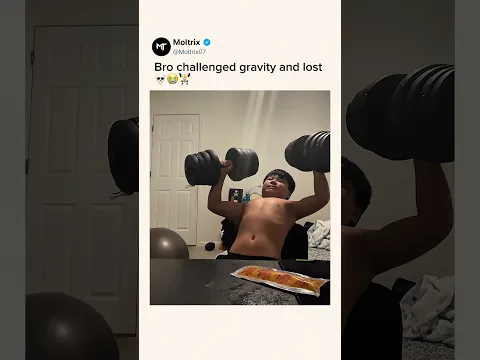 Bro challenged gravity and lost ππποΈ #shorts