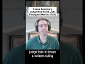 TX Summary Judgment Rules Changed