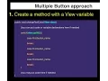 Multiple Button Click events in Android Stuidio - How to