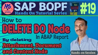 Delete Data From DO Node BOPF Tutorial -
