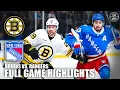 Boston Bruins vs New York Rangers Full Game Highlights ESPN NHL