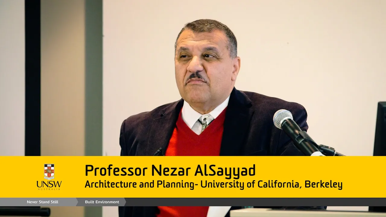 Keynote 1 - Nezar AlSayyad - "Consuming Tradition / Manufacturing Heritage"