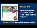 Drupal - How to easily display and embed a PDF file as an iFrame using the Drupal PDF module