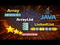 Array vs ArrayList vs LinkedList in Java - Interview Explained