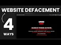 4 Ways Hackers Use To Deface A Website