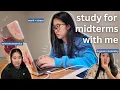 study vlog unfiltered midterm season Rutgers productive days in my life cramming