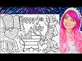 Coloring 4th of July Coloring Pages American Flag Fireworks Star Teddy Bear USA Coloring