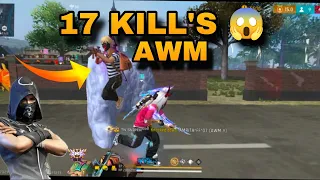 17 KILL'S WITH AWM ONLY 📈🥵 MOBIL GAME PLAY WITH FREE FIRE GAME 🔥 97% HEADSHOT RATE 📈🥵 #freefiremax