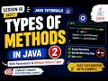 Types of Methods in Java Part 2 Return Type in Java Java Complete Course