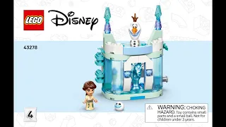 LEGO 43278 Instructions | Disney | Mini Arendelle Castle & Elsa's Ice Palace | Book 4: Olaf | Frozen