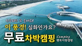 파도 앞 무료 차박 캠핑 낚시! 이 풍경 실화인가요? 맹방 갈남항 차박! 썸네일