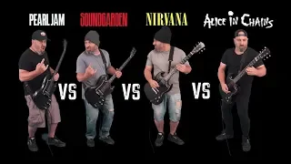 Download Ultimate Grunge Guitar Riffs Battle (Pearl Jam VS Soundgarden VS Nirvana VS Alice in Chains) MP3