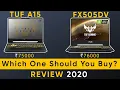 Asus TUF A15 VS TUF FX505DV Which one Should You Buy in 2020 Best Gaming Laptop Under 75000
