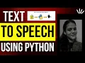 Convert Text to Speech Using Python Programming Language Hindi English Jaya Shukla