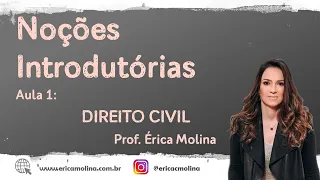 AULA 1 - NOÇÕES INTRODUTÓRIAS