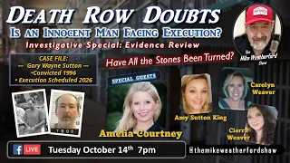 Death Row Doubts Is an Innocent Man Facing Execution Gary Wayne Sutton Evidence Doubts