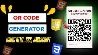 Professional QR Code Generator with HTML CSS JavaScript Step by Step Tutorial in 8 min