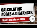 How to Calculate Acres Distances In A Section of Land Real Estate Exam Prep