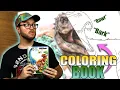 Professional Artist Colors a CHILDREN S Coloring Book DINOSAUR EDITION S2 E8