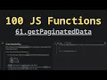 61 getPaginatedData Solving 100 JS Functions