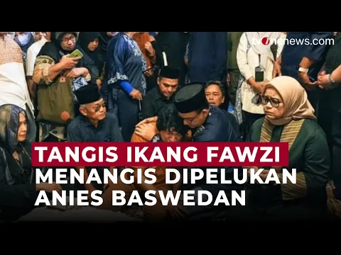Viral! Momen Tangis Ikang Fawzi di Pelukan Anies Saat Sang Istri Meninggal Dunia