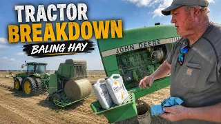Baling 90 Acres with one Big Breakdown