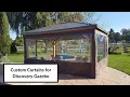 Custom Curtains for a Backyard Discovery Gazebo with Hanging Hooks - Midland Industrial Covers