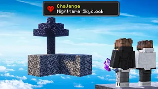 We Survived 100 Days on The Hardest Skyblock in Minecraft Hardcore!