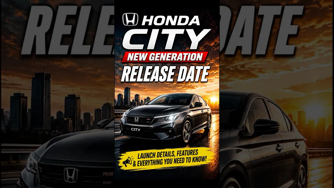 New Honda City 2026 Launching on 22 May New Design, Features & Hybrid Update Revealed