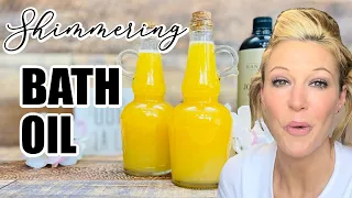Create A Shimmering Bath Oil In Minutes With Only 2 Ingredients  Create A Shimmering Bath Oil In Minutes With Only 2 Ingredients