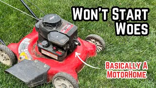 Fixing a Free Yard Machines by MTD 20 Push Mower - Briggs Stratton 300 Series 148cc