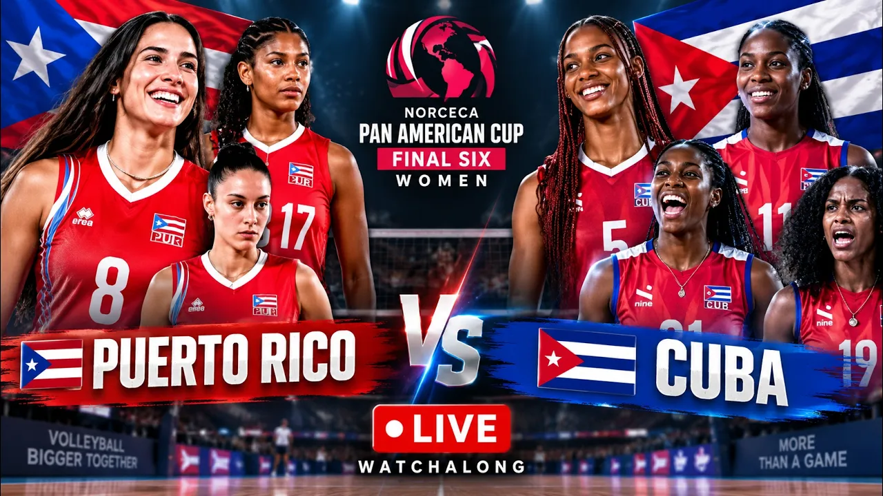 Puerto Rico vs Cuba LIVE Pan American Cup Final Six Women Volleyball Watchalong