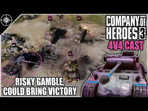 Sherman Assault Ends in Disaster | 4v4 Mignano Gap | CoH3 Cast 2.0 #95