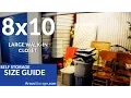 8x10 Size Guide Self Storage