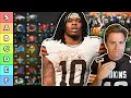 Top 32 Offensive Line Rankings Tiers