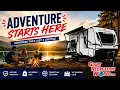 Adventure Starts Here Family RV Camping Lifestyle Giant Recreation World