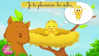 Alouette Gentil Alouette العصفور اللطيف بالفرنسية للاطفال 