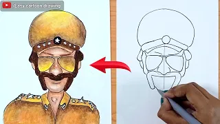 inspector chingam drawing how to draw chingum from motu patlu motu patlu drawing series 5