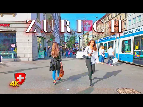Download MP3 Switzerland Zurich 🇨🇭 City Stroll from Augustinergasse to Main Station 4K 60fps HDR