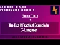 Else If Ladder Practical Part 51 Else If Ladder Statement In C If else Ladder Statement in C
