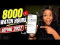 GOODNEWS You Can Get 8000 Watch Hours EVERY MONTH On Your Channel New Hack