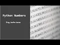 python numbers - somali