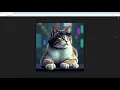 Custom Wall Clock with AI PLUS PRINT in Just One Minute Cyberpunk British Shorthair