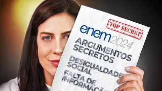 3 ARGUMENTOS CORINGAS + REPERTÓRIO PARA O ENEM 2024