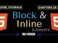 What is Block and Inline Element HTML Display Types HTML Inline and Block Level Element Tut