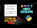 Simple Calculator GUI Application with Python GUI Projects with Tkinter Crazy Coders