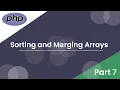 Learn PHP Sorting and Merging Arrays Php Somali Tutorials Part 7